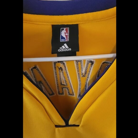 VINTAGE 2000's KOBE BRYANT LAKERS ADIDAS AUTHENTICS JERSEY FULLY STITCHED 54 XXL - Picture 2 of 9